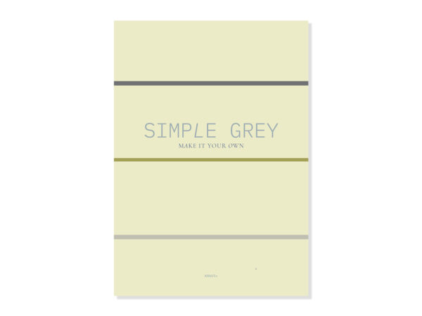 Krautin Verlag Buch-Vorlage-simple grey